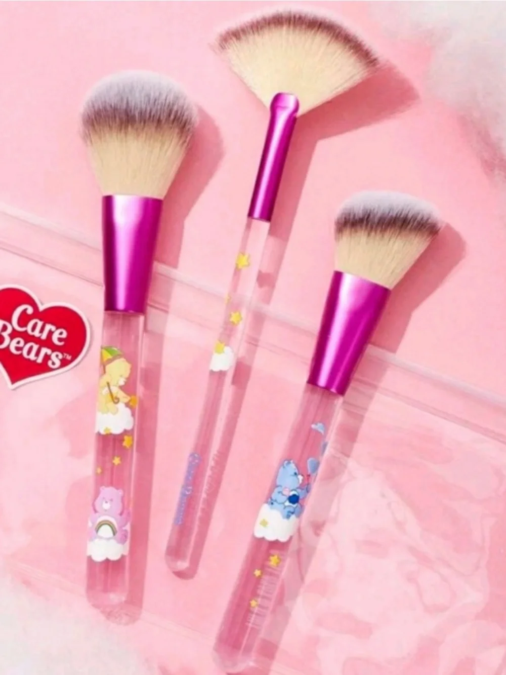 Care Bears Set of 3 Face Brushes